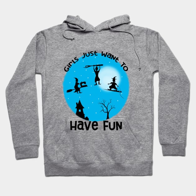 Girls Just Want to Have Fun Sewing Hoodie by JKP2 Art